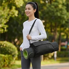 Crossbody Fitness Mat Bag Adjustable Strap Fitness Mat Bag Long-Lasting