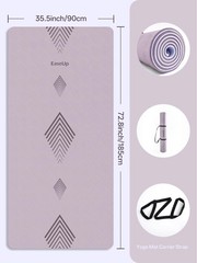Large yoga mat,73’x35.5’x0.4’,extra thick and wide,10mm pilates mat,non-slip …