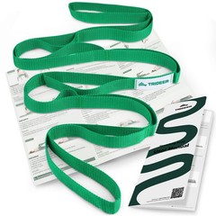 Stretching Strap with Loops & Leg Lifter, NonElastic PTStyle Physical Therapy…