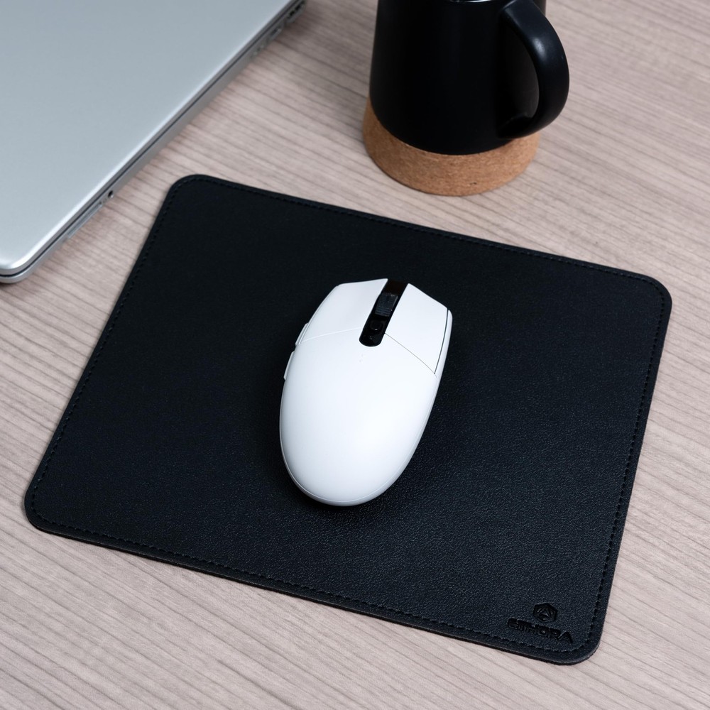 Faux Leather Mouse Pad – Elegant & Waterproof | Synthetic Leather, Non-Sli