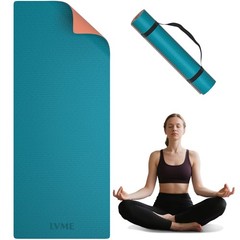 Yoga Mat Non Slip, Anti-Tear 1/4″ & 2/5″ Thick TPE Yoga Mats for and Men, a s…