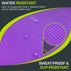 Exercise Balance Pad, Non-Slip Cushioned Foam Mat & Knee Pad for Fitness and Sta