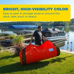 Aqua Lily Pad Storage Bag, Nylon Carry Bag for Water Mats Up to 18 Feet, Orange