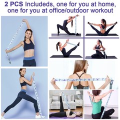 Elastic Yoga Stretching Strap with Loops,Stretch Straps For Physical Therapy,…