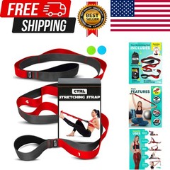 Stretching Strap with Loops – Non Elastic Stretch Band for Physical Therapy, …