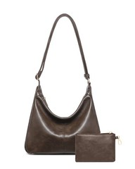 2PCS Purses for Women, Soft Vegan Leather Hobo Bag Slouchy Crossbody Shoulder…