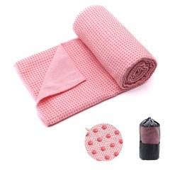 Eunzel 2 Pack Hot Yoga Towel Grip Dot Non Slip Yoga Mat Towe Sweat Absorbent