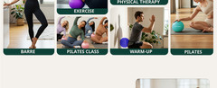Exercise Ball for Yoga, Pilates & Fitness – Stability Ball Equipment for Home