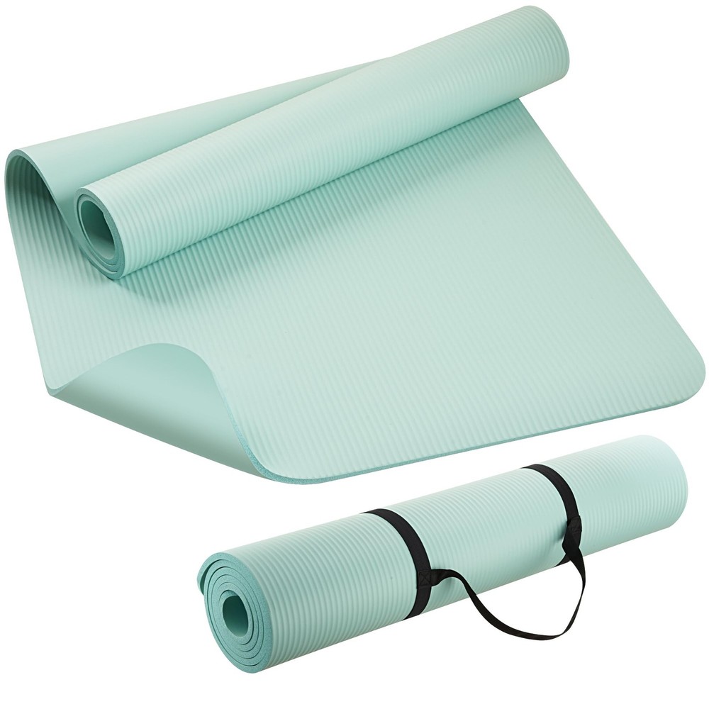 Extra Thick NBR Yoga Mat for Women & Men, 10mm Thick, 72”x32” Large Exercise …