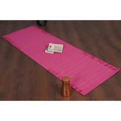 Handwoven Organic Cotton Yoga Mat – Non-Slip Herbal Infusion, 2×6 ft