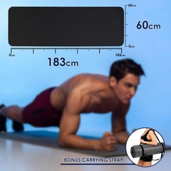Large 72″x24″Extra Thick 6mm Exercise Yoga Mat Gym Fitness Exercise Workout Mat