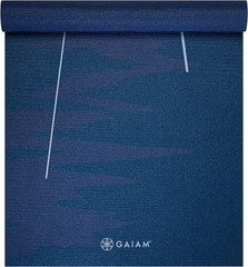 Gaiam Print Yoga Mat, Non Slip Exercise & Fitness Mat for All Types of Yoga, Pil