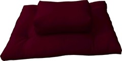 Zafu Zabuton Meditation Yoga Posture Exercise Cushions, Sit Mat Burgundy