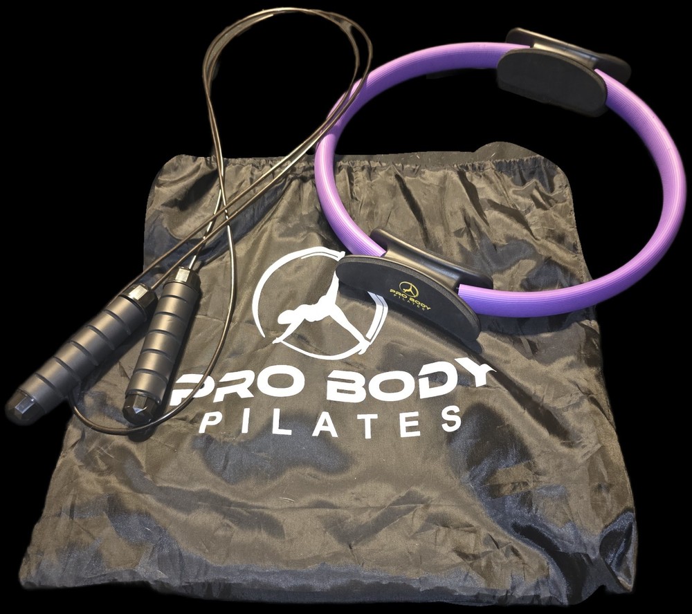Fitness Ring – 14 Inch Pilates Ring & Jump Rope Toning Arms & Thighs