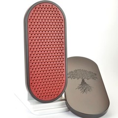 Unique Sadhu Board with Thermal Ash “Vamp” Copper Nails 10 mm/0.4 inch