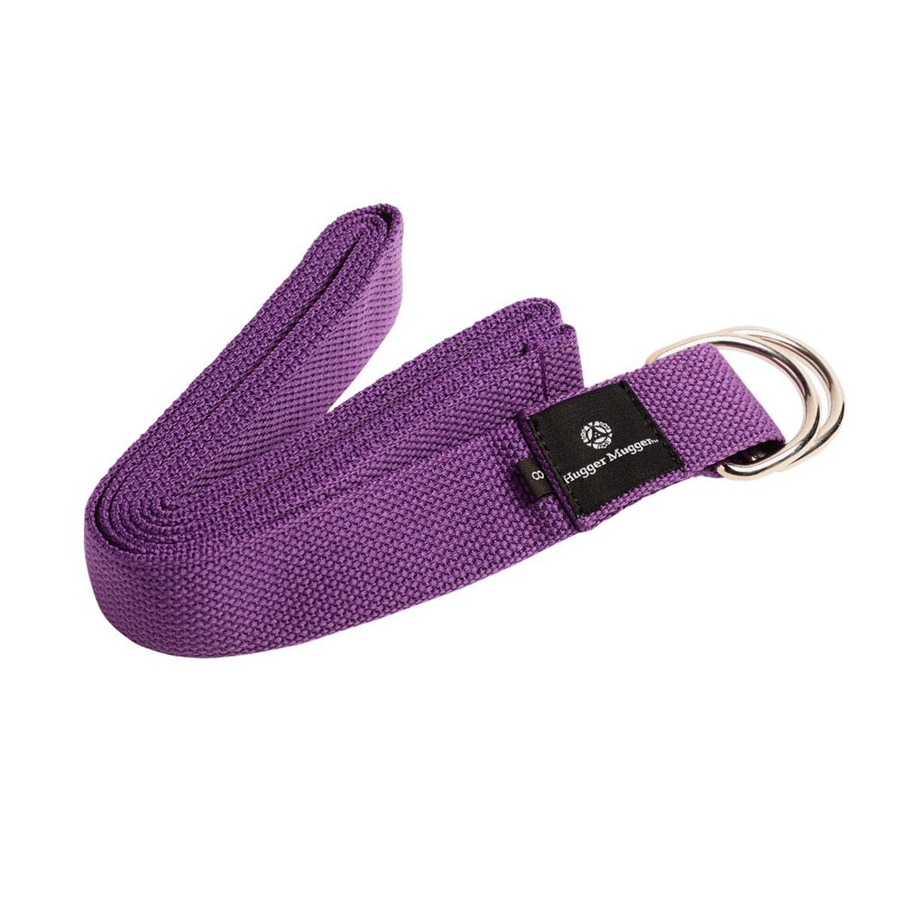 D-Ring Yoga Strap (Purple, 8 ft.)