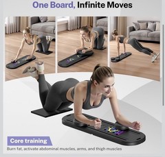 Pilates Board, Foldable Pilates Reformer Equipment with Timer, 7-in-1 Multi-P…