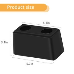 Rubber Bumper Blocks (2-Pack) – 6″ x 3″ x 3″ Block Dock Buffers for