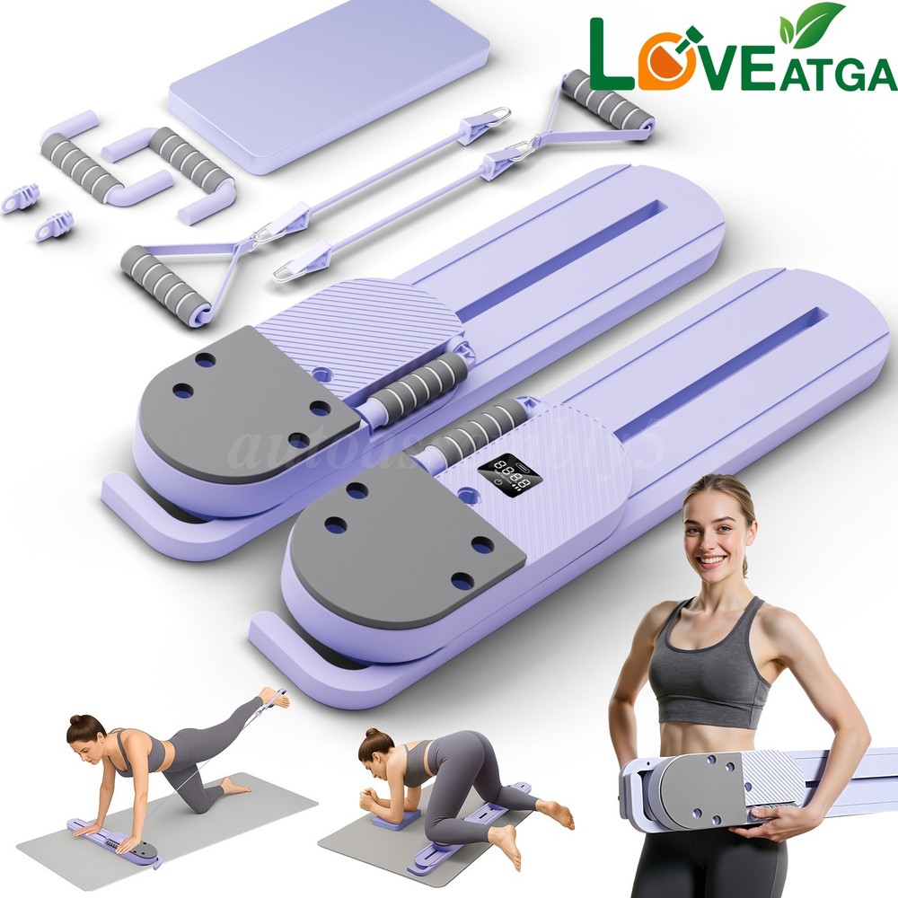 Pilates Board, Portable Split Ab Board with LCD Display for Body Fully Exercise