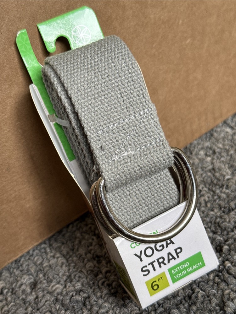 New Gaiam 6ft Yoga Strap Gray Gaiamyoga.com