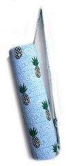 Indian Sky Blue Pineapple Cotton Unisex Bag Gym Shoulder Straps Yoga Mat Bags US