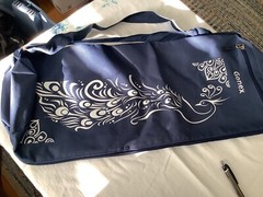 Gonex Yoga Mat Bag, Carrier Full-Zip 28″ × 7″, Peacock Dark Blue