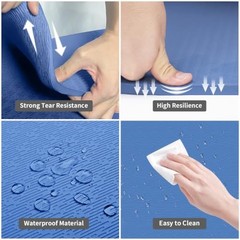 Extra Long TPE Yoga Mat 79″ x 40″ x 1/2″ Thick Non-slip Exercise Mat for Blue