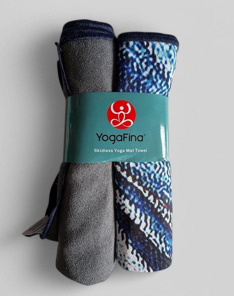 YOGAFINA Non slip twin pack yoga mat/towel cover 2-Pack