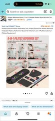 Pilates Reformer Set- Board Core Equipment Multifunctional