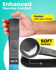 Stretching Strap with Loops Non Elastic Stretch Band for Physical Therapy, Y…