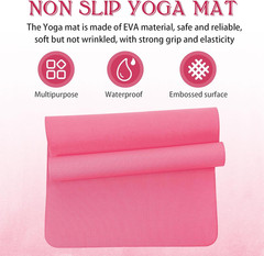 10 Pack Yoga Mats Bulk, 68” X 24” X 4Mm Thick Yoga Mats for Kids and Adult Gym