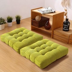 Meditation Floor Pillow Set of 2 Square Large Seat Pillows for Adults Tufted …
