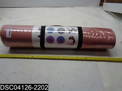QTY=5: Cool Moon 1/4″ Thick Double Sided Waterproof Pink Yoga Mat 72″ X 24″