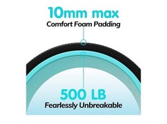 3 Pack Yoga Wheel Set Back Roller for Stretching, Back Pain Relief Spine Support