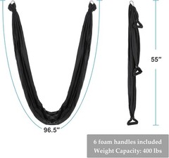 Strong Aerial Yoga Sling Kit – Supports Over 400 lbs for Full Body Fitness