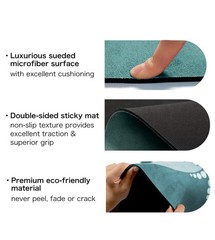 Large Round Yoga Mat 4.6’ x 3.5mm for Exercise Premium Extra Thick, Ultra Com…