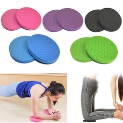 2 Pc Thick Round EVA Foam Yoga Knee Pad Elbow Fitness Anti-Slip Mat Durable USA