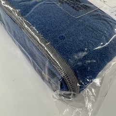 Aviska Yoga Mat Towel Deep Sea Blue Grey Trim Boho Athletic Soft New Absorbent