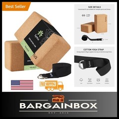 Complete Yoga Training Kit: Cork Blocks & 8FT Yoga Strap for All Levels
