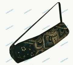 Handmade Cotton Mandala Hippie Ombre Portable Black Gold Color Leader Bag