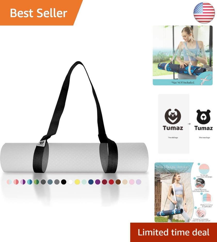 Soft Yoga Mat Strap – Exceptional Comfort for Effortless Carrying & Stretching