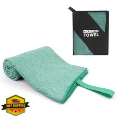 NUOYEE Light Green L(30×60) Yoga Towel 1 Pack