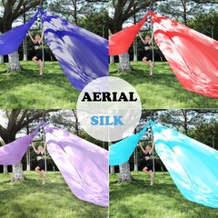 Zyosjk 11 Yards Aerial Silks For Home Aerial Yoga Swing Aerial Yoga Hammock