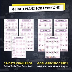 Flexies Pilates Board Workout Cards | 71 71 cards, Color Corded workout cards