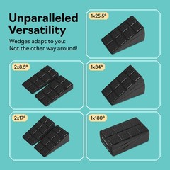 Squat Wedge Block Set of 3/5 – 960 LBS Capacity – Slant Board for Calf Stretc…