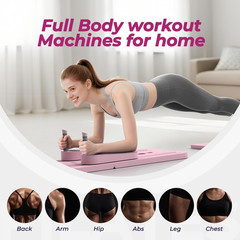Multifunctional Pilates Board, Pilates Reformer Sets 7-In-1 Foldable Pilates Ref