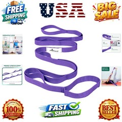 Stretching Strap Yoga Straps for Physical Therapy, 10 Loops Non-Elastic Stret…