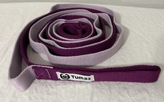 Tumaz Multi-Loops Strap-10 Loops Non-Elastic Yoga Strap-One Size Fits All Purple
