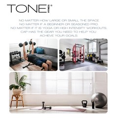 Tone Fitness Premium Extra Thick 1-Inch High Density 72″ X 24″ X 1″, Gray