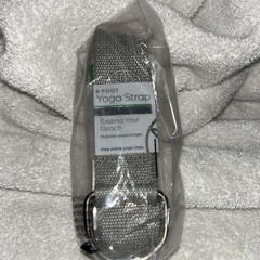 YOGA STRAP 6ft Grey Polyester Expand your range! Gaiam NEW! Machine Washable